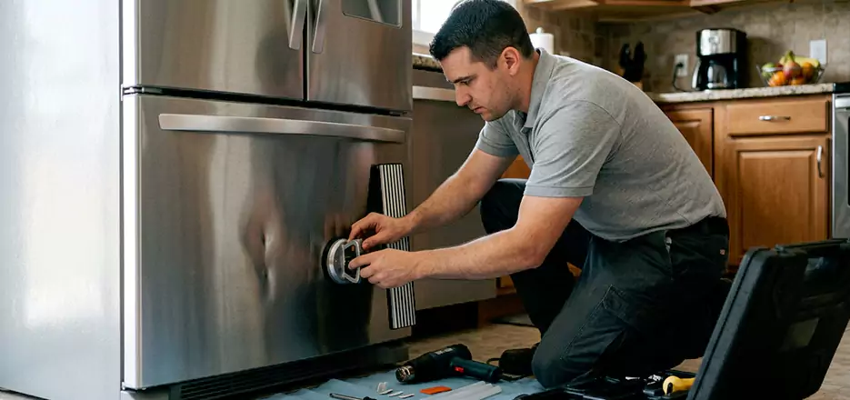 Refrigerator Panel Dent Repair in Roxbury