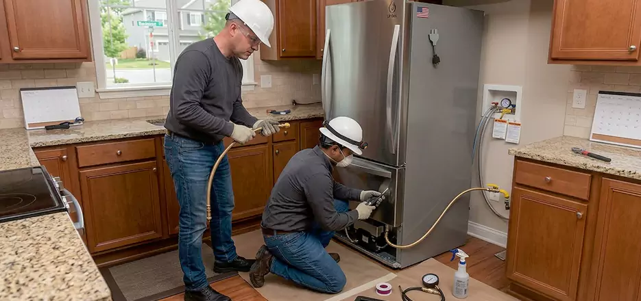 Propane Refrigerator Installation in Roxbury
